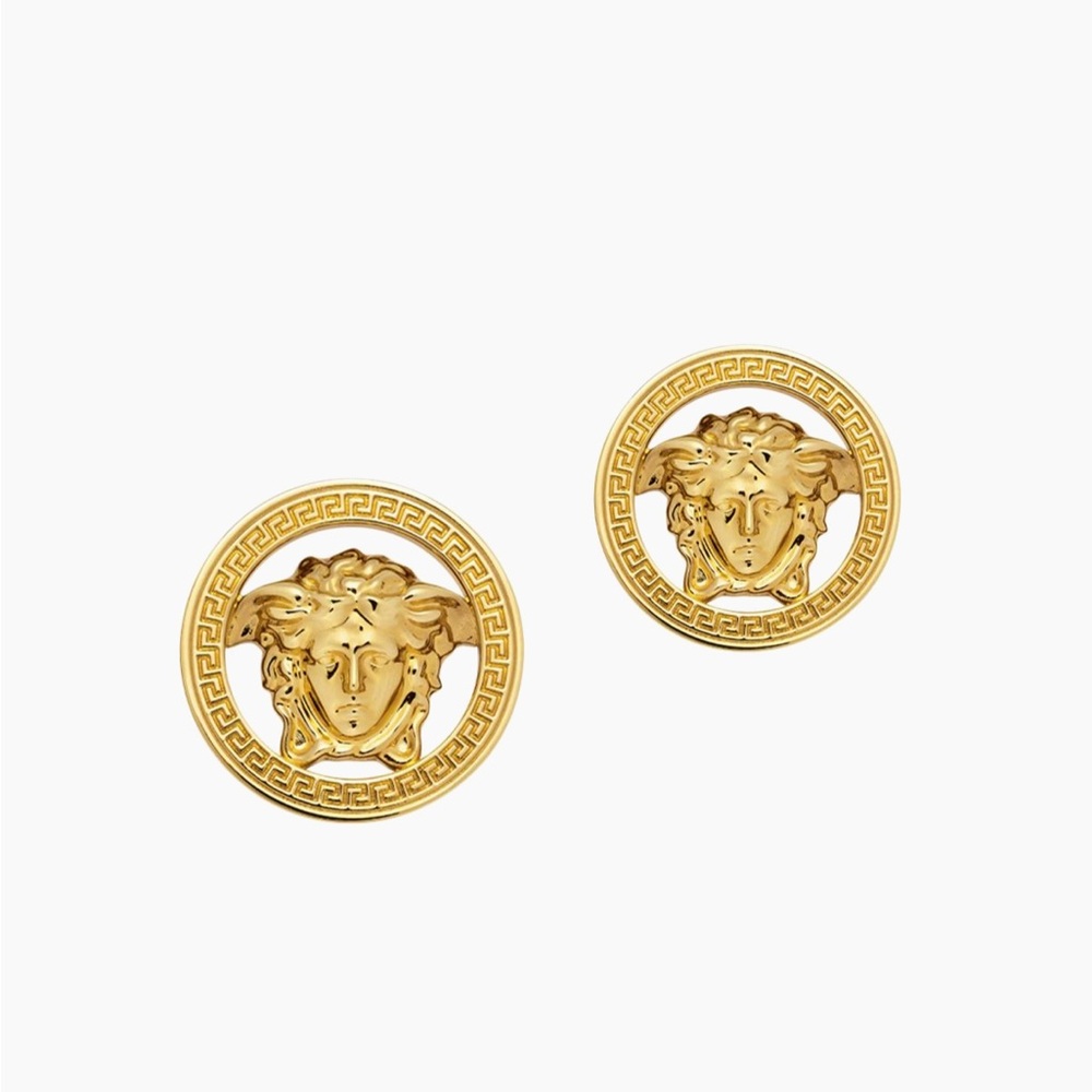 Versace Gold Medusa Studs
